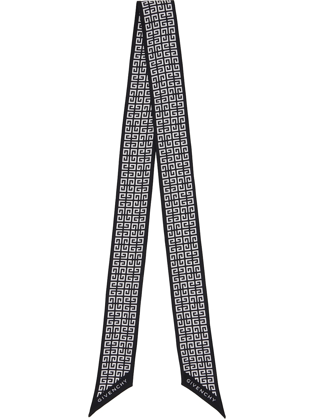 Off-White & Beige 4G Bandeau Silk Scarf - 1