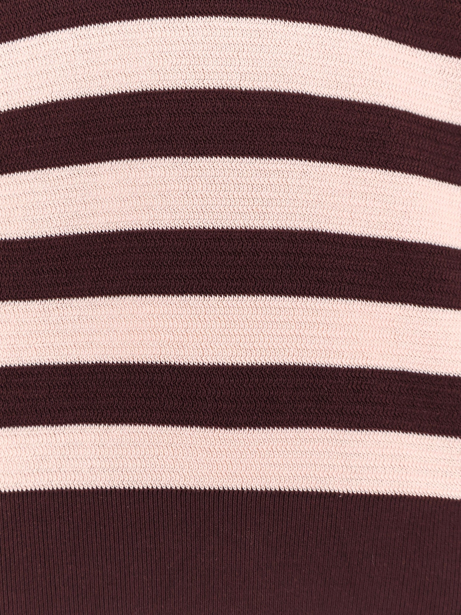 LANEUS - Striped knitted cotton sweater - 3