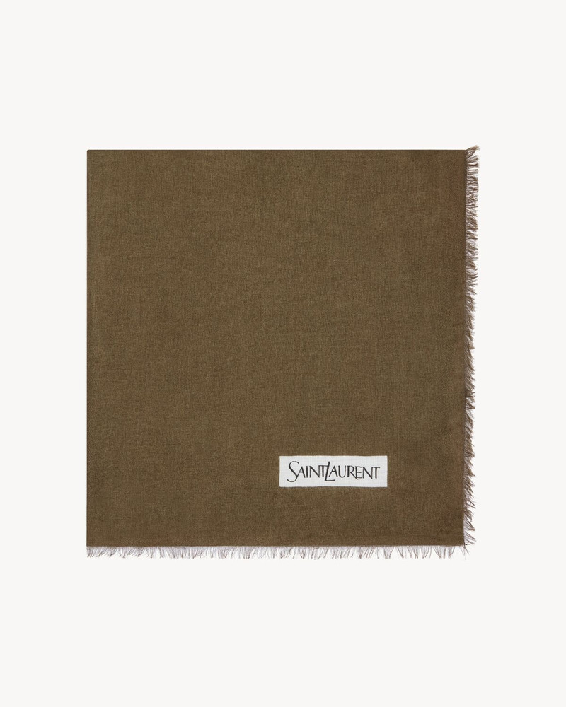 SQUARE SCARF IN GRAPHIC MODAL AND CASHMERE 1