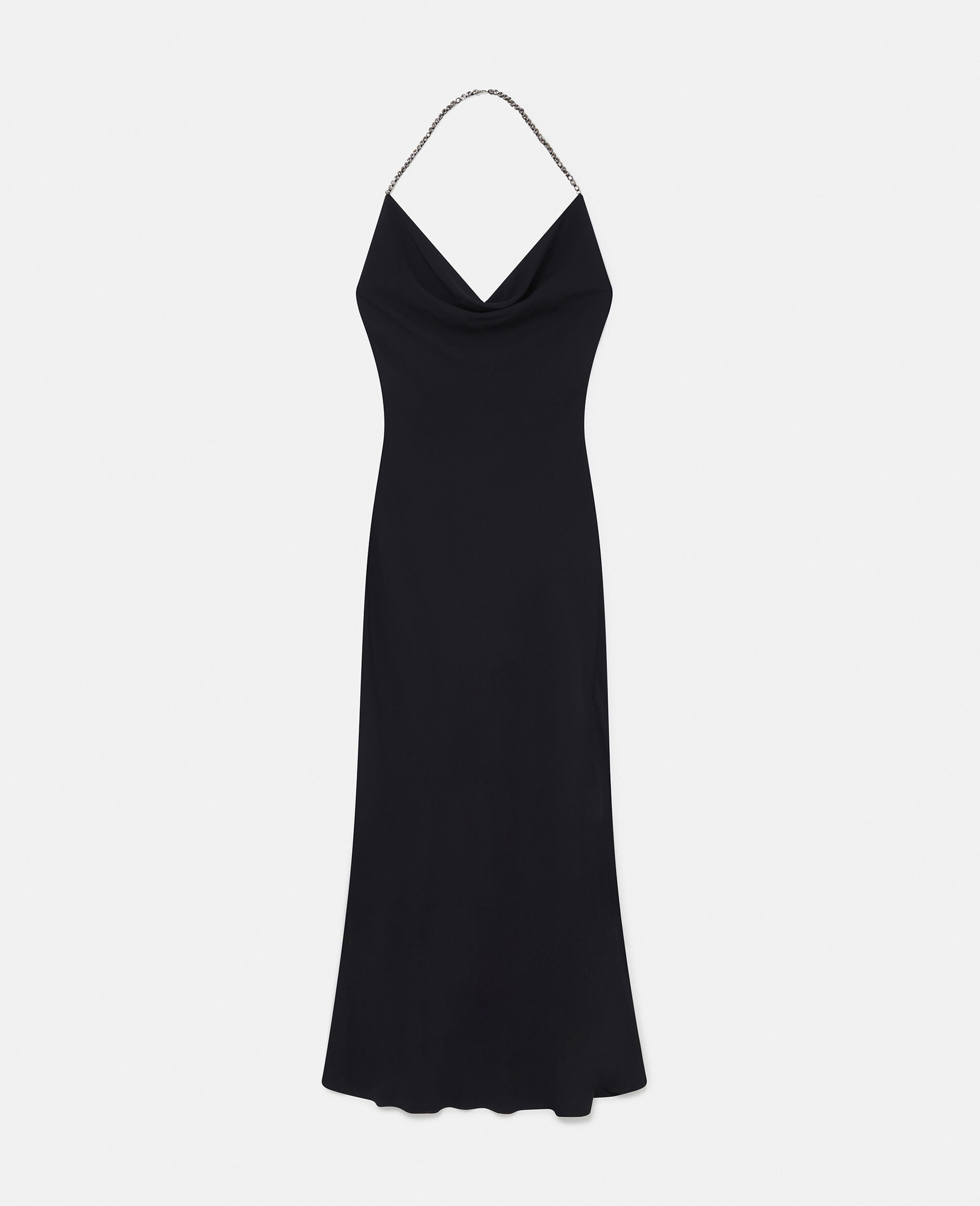Plunge Crystal Halterneck Maxi Dress - 1