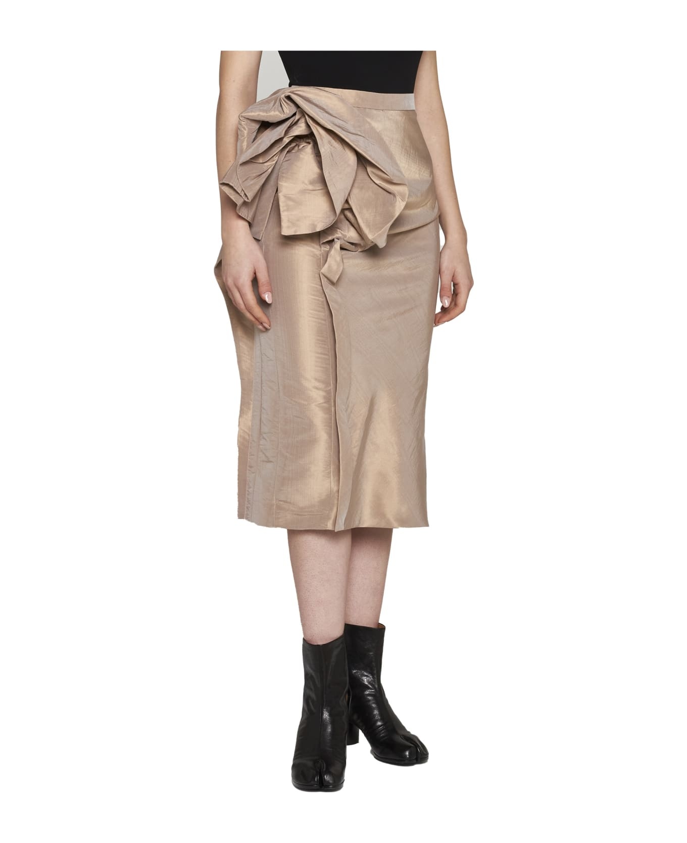 Midi Skirt Beige - 2