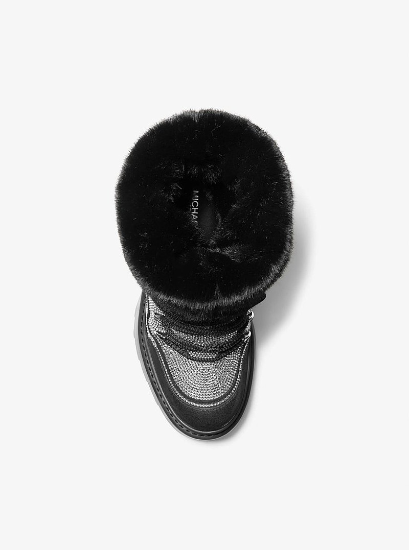 Shiloh Embellished Mixed-Media Boot 4