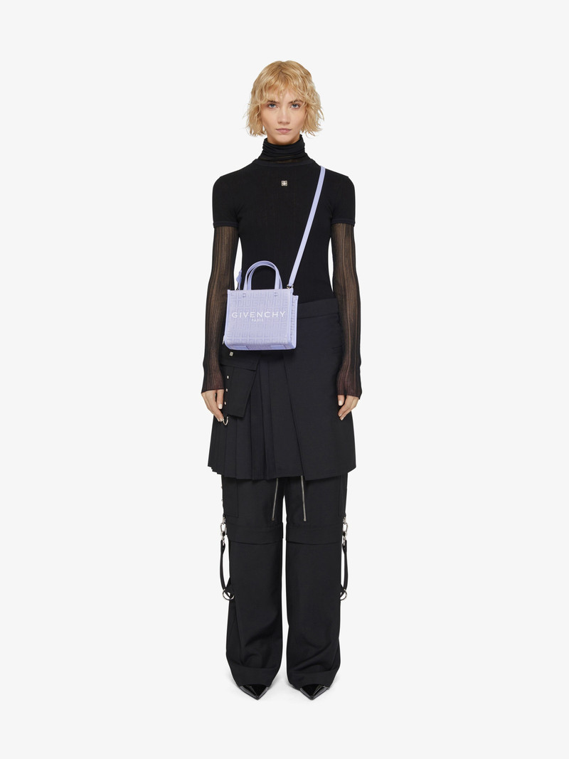 Givenchy MINI G-TOTE SHOPPING BAG IN 4G COATED CANVAS outlook