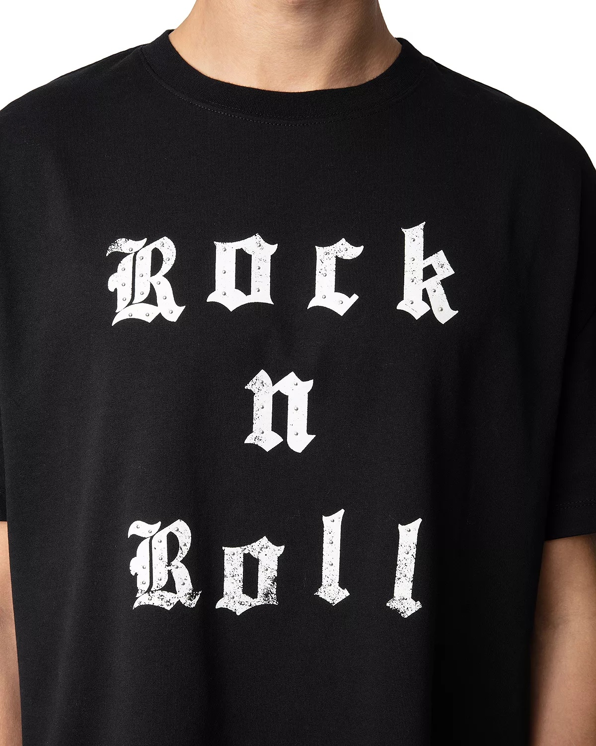 Teddy Cotton Studded Rock N Roll Graphic Tee - 5