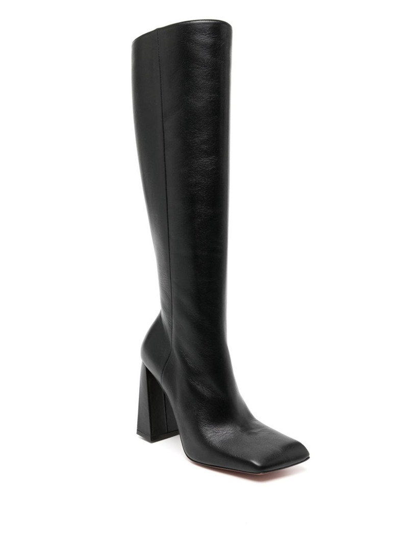 Amina Muaddi Marine 95mm knee-length boots outlook