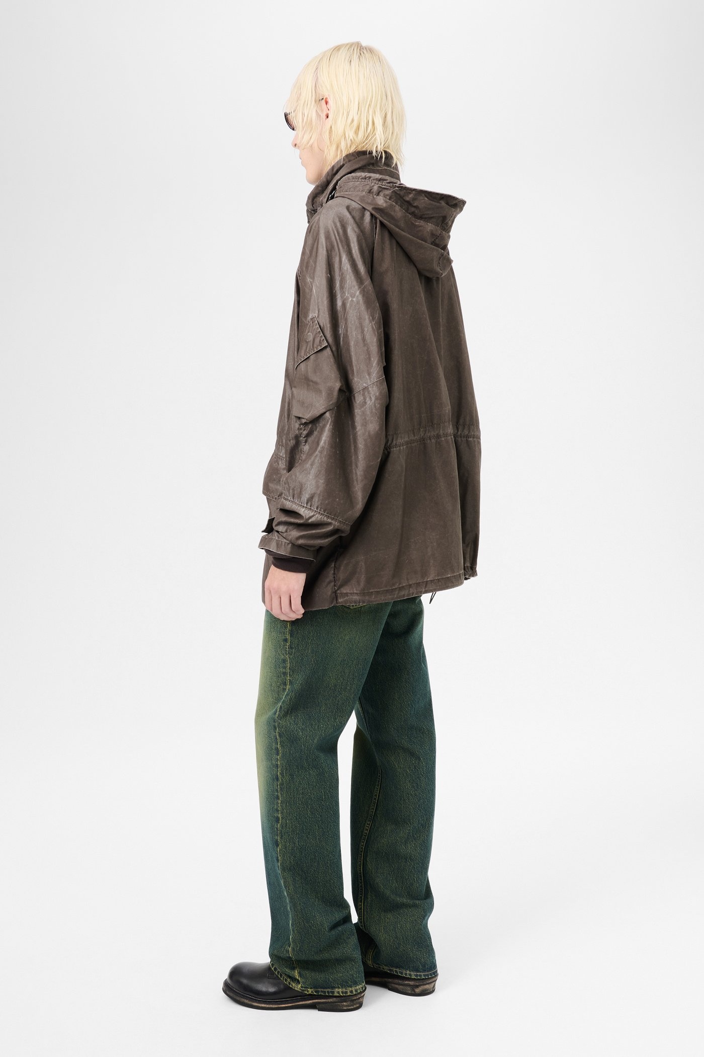 Horizon Jacket Brown Wash Out Nylon - 3