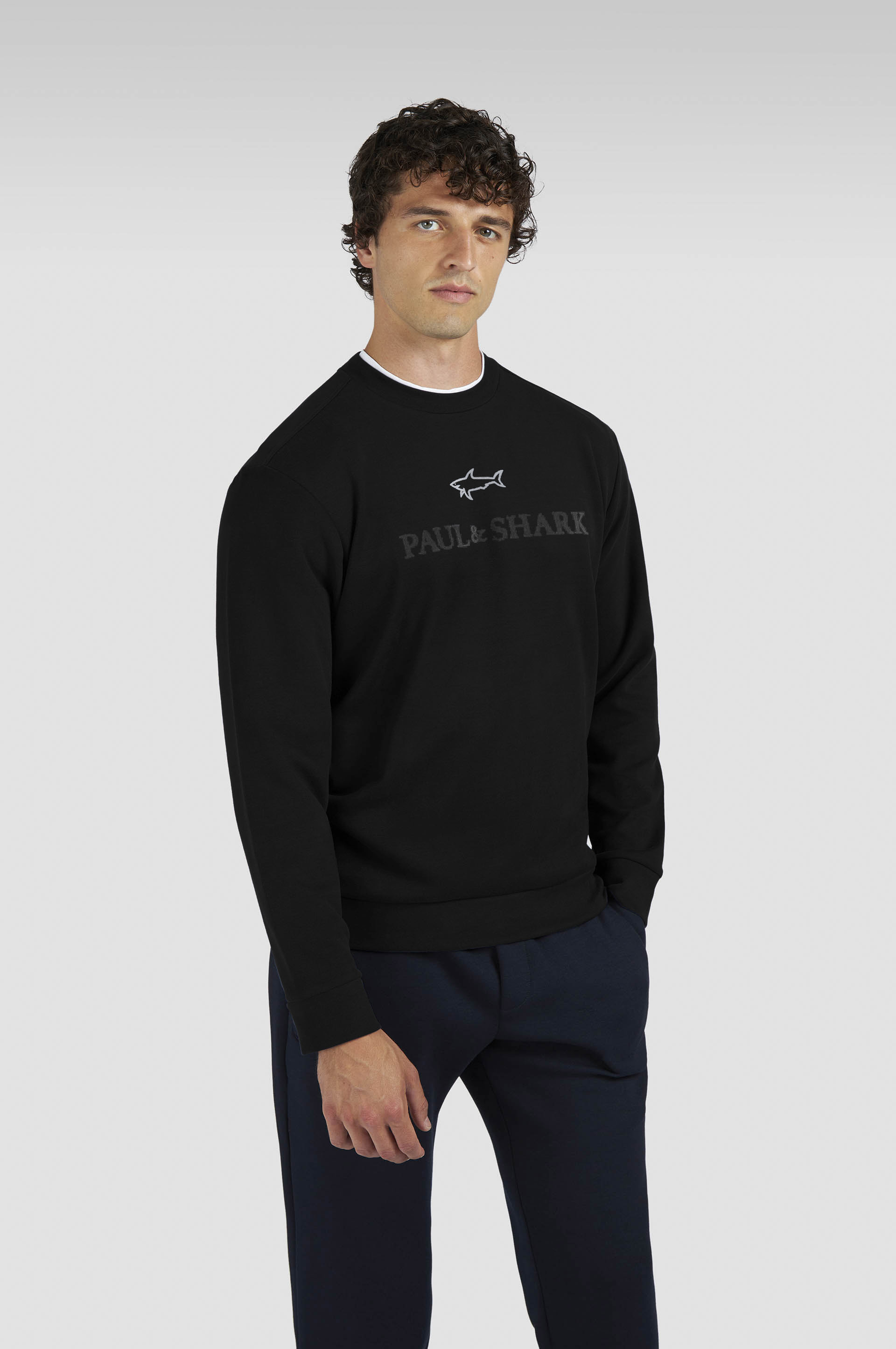 X-SOFT COTTON SWEATSHIRT WITH LOGO PRINT - 6