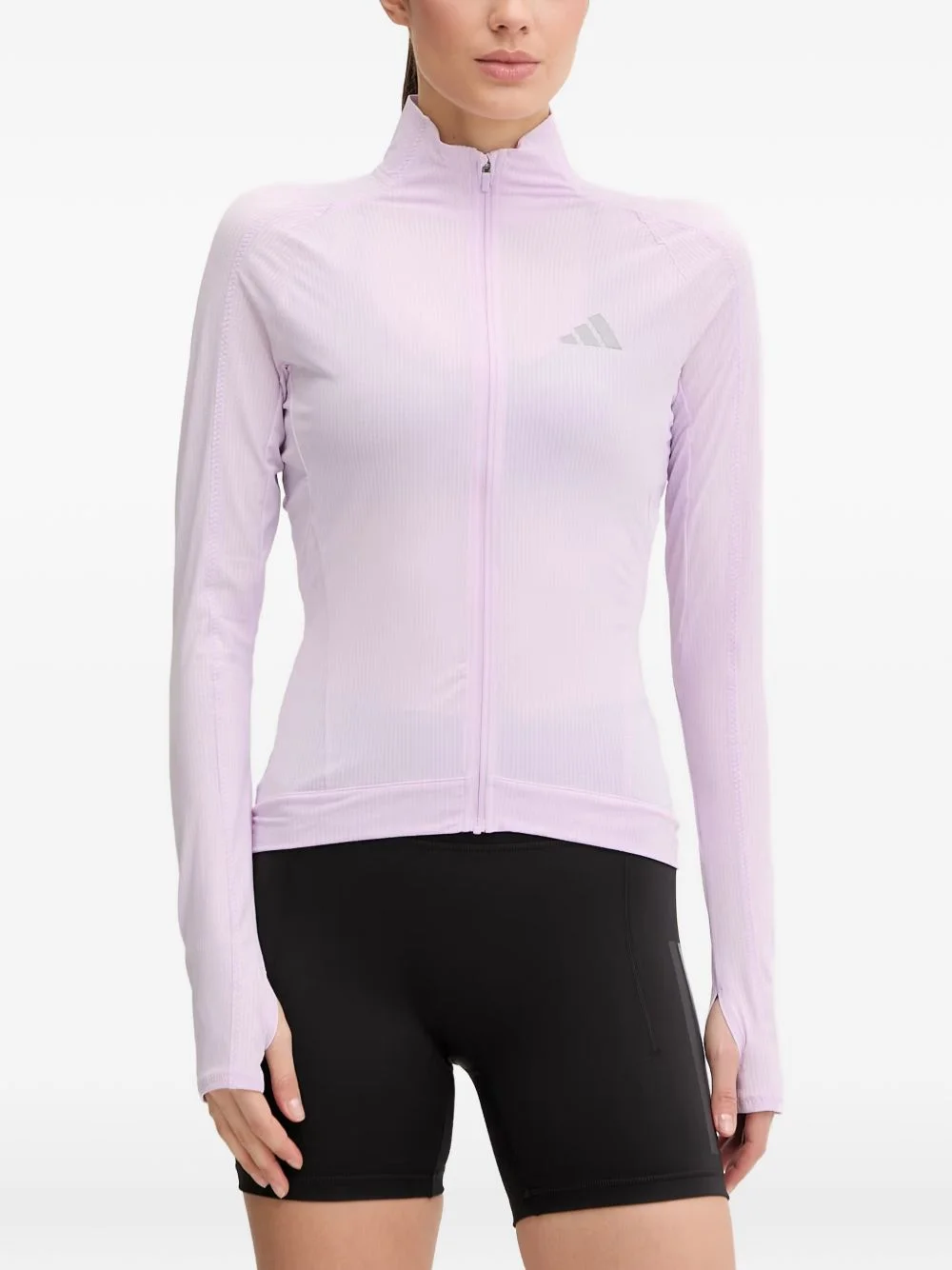 adi365 logo-print zip-up jacket - 1