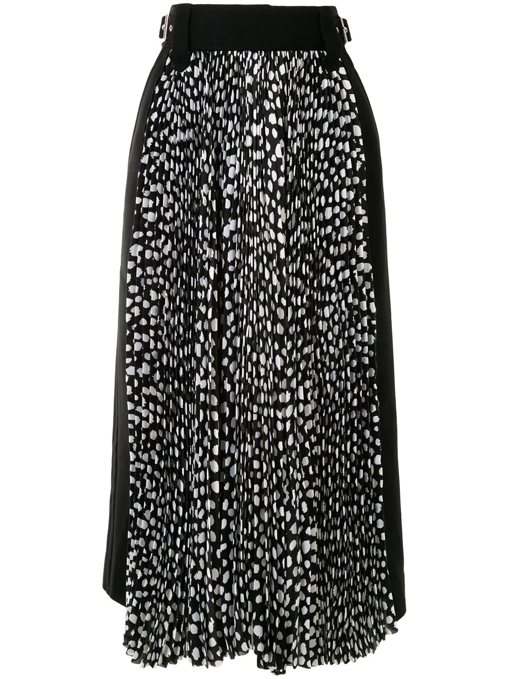 animal-print pleated skirt - 1