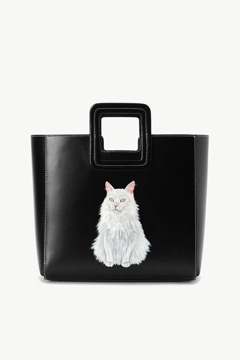 STAUD | CUSTOM SHIRLEY LEATHER BAG | BLACK 5