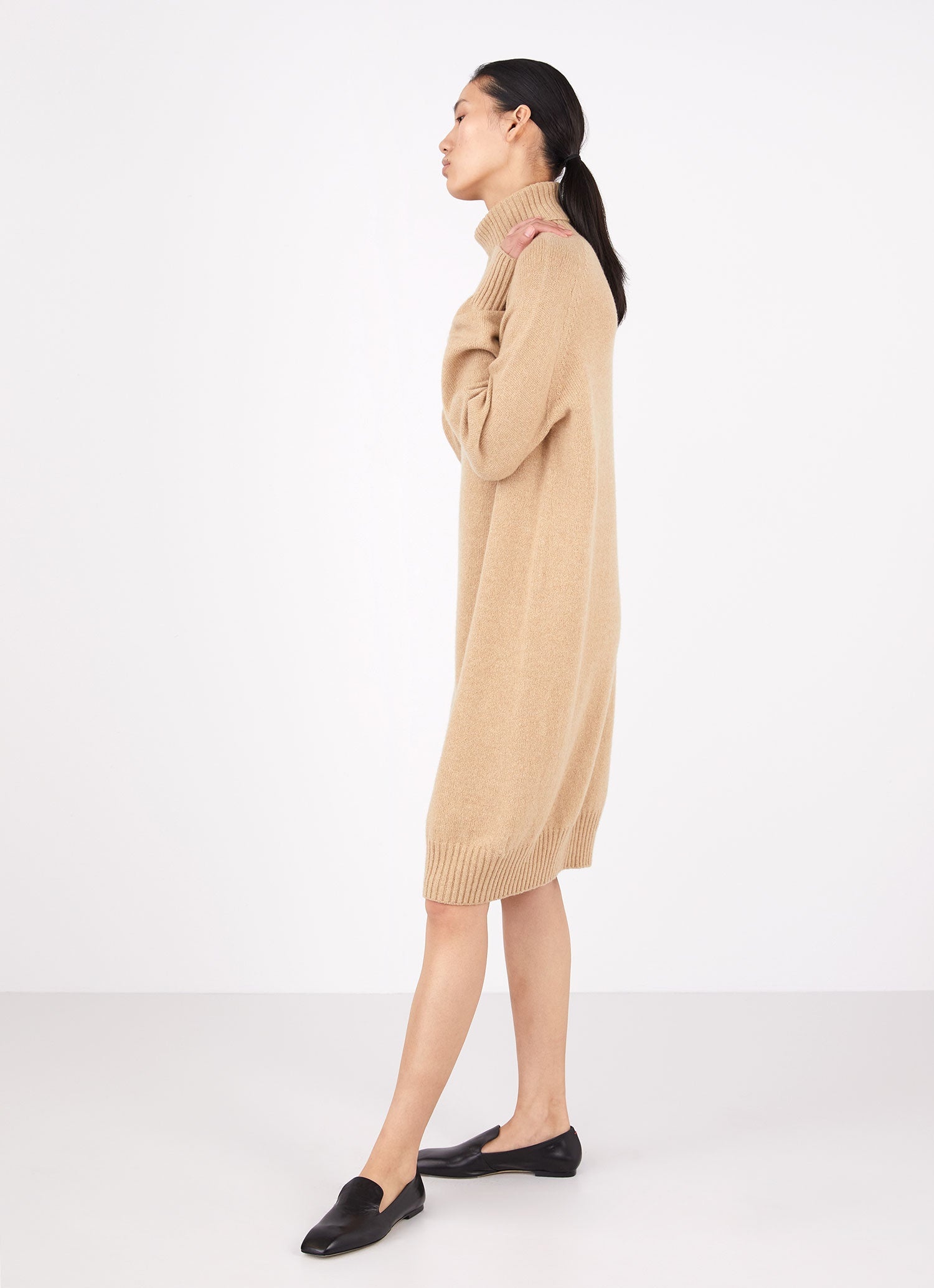 Lambswool Roll Neck Dress - 1