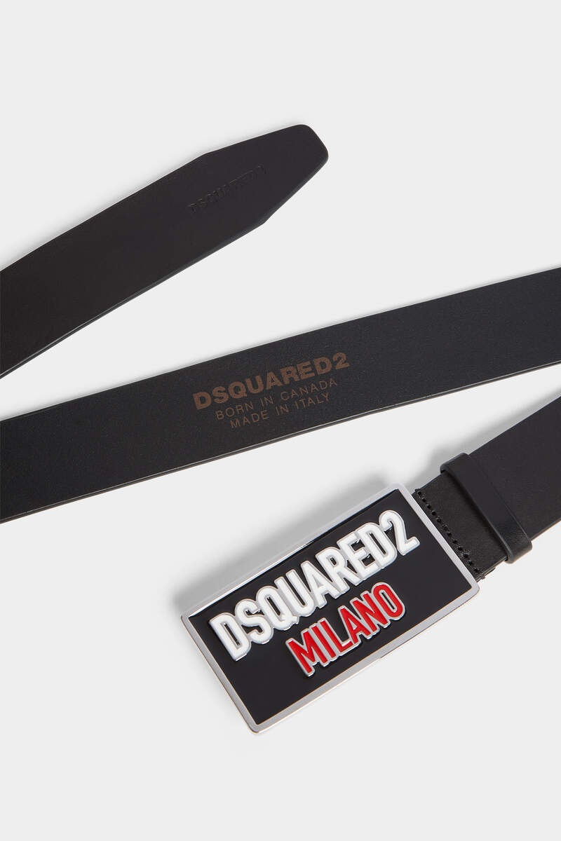 DSQUARED2 LOGO PLAQUE BELT - 4