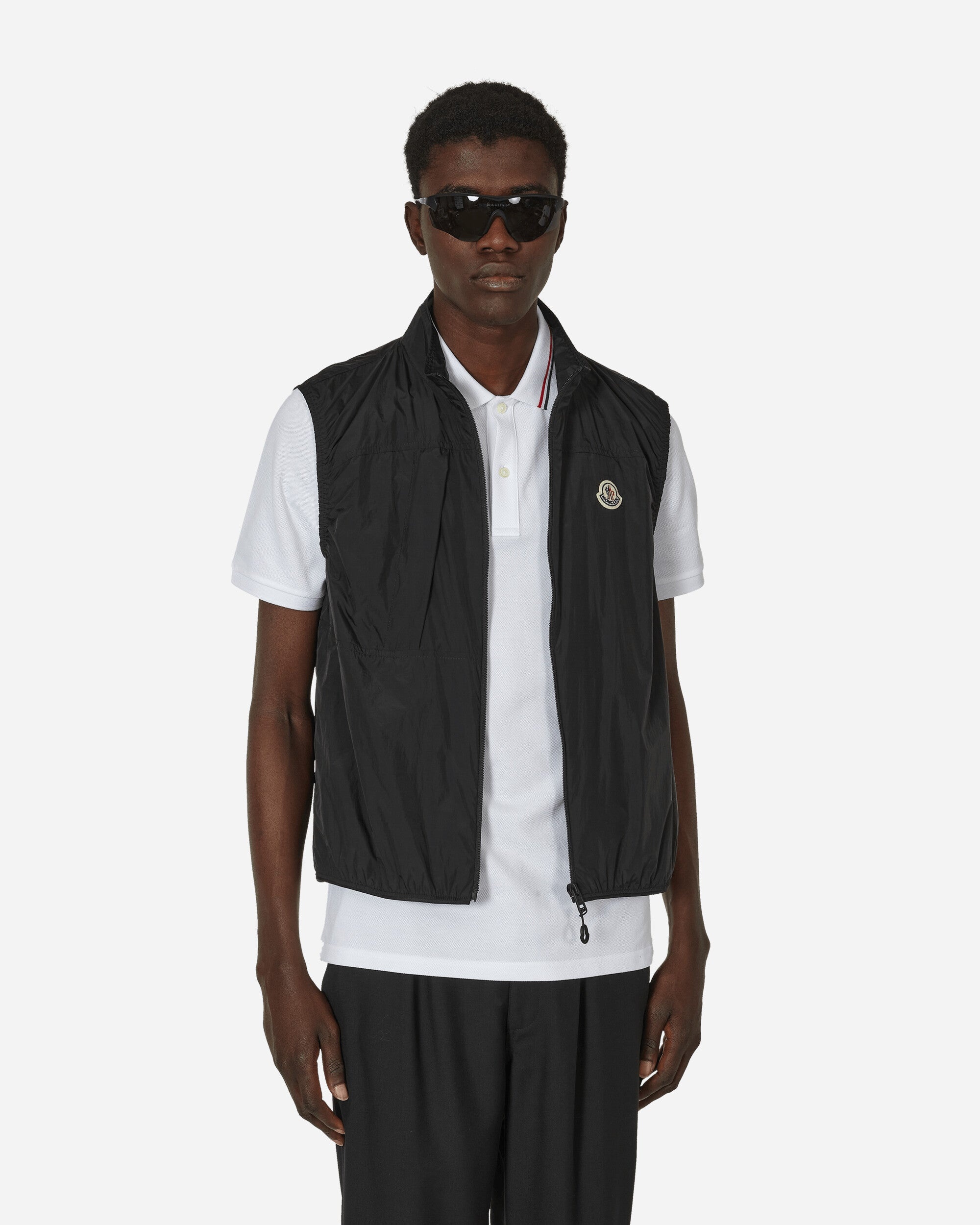 MONCLER ナイロン ベスト アラシ 1A001-22-5396L ARASHI-999 Moncler: Black Arashi Vest | SSENSE