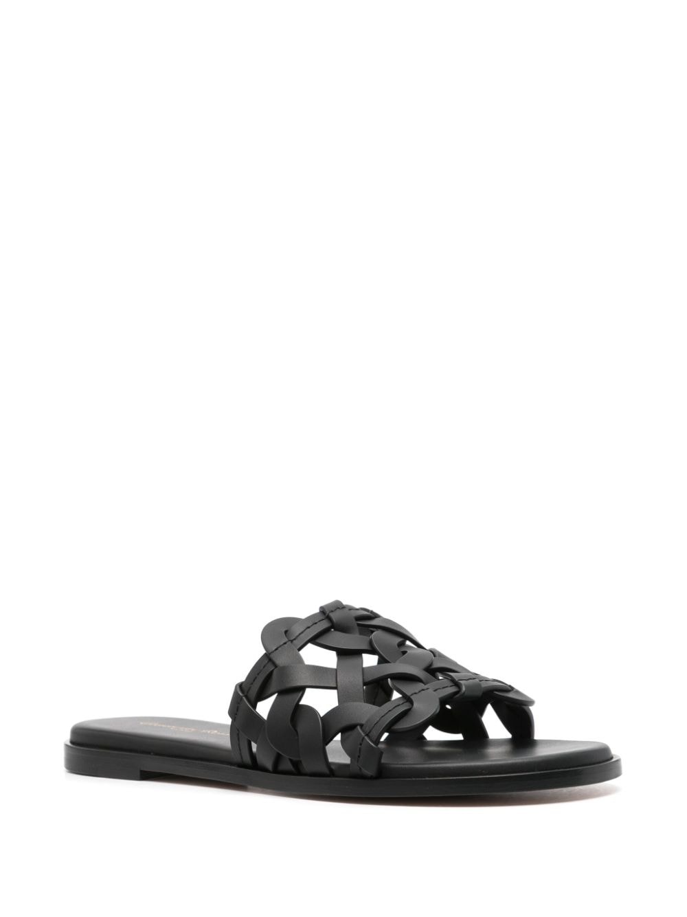 interwoven leather sandals - 2