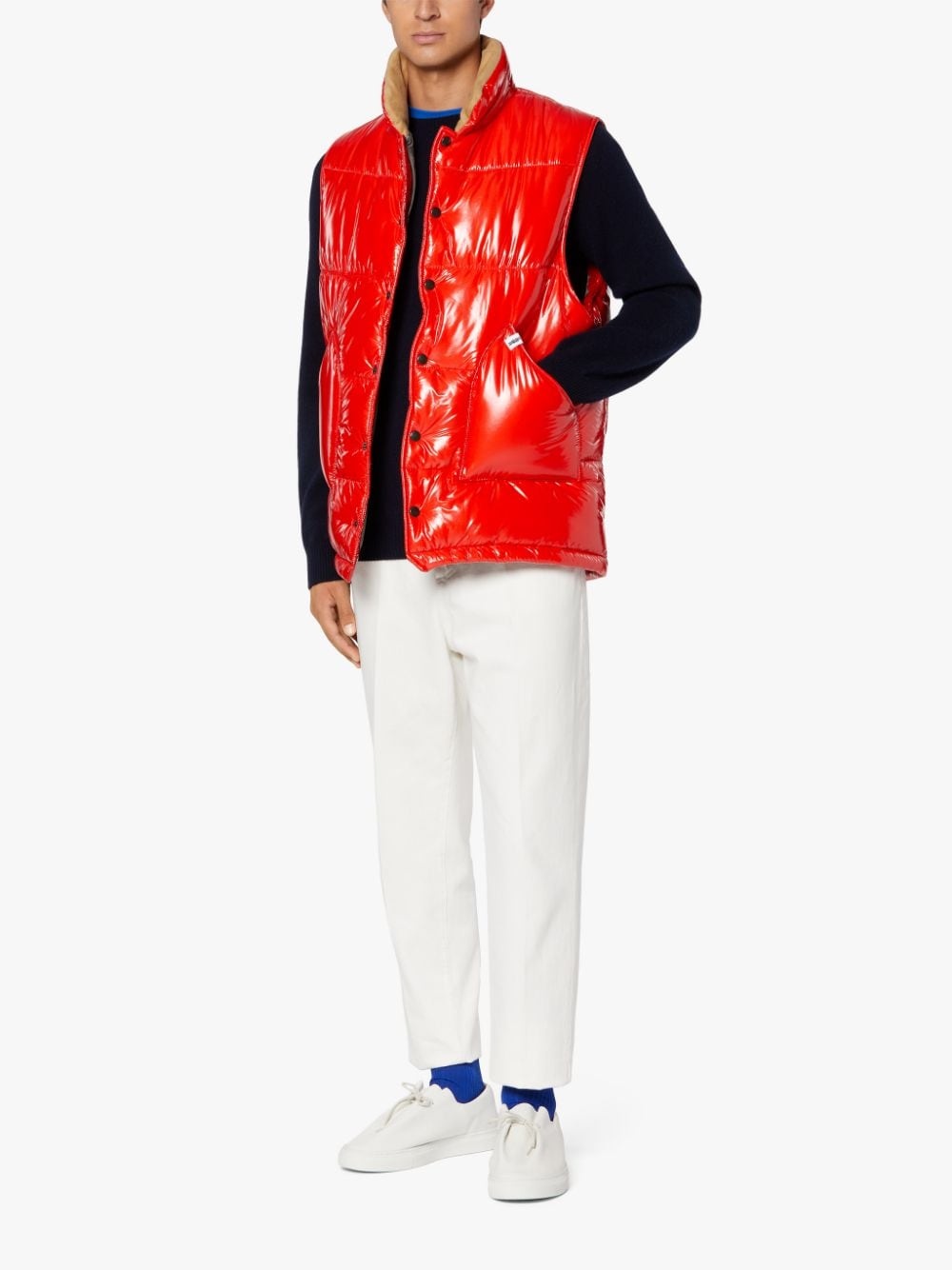 OSAKA BRIGHT ORANGE NYLON GILET | GQF-304 - 4