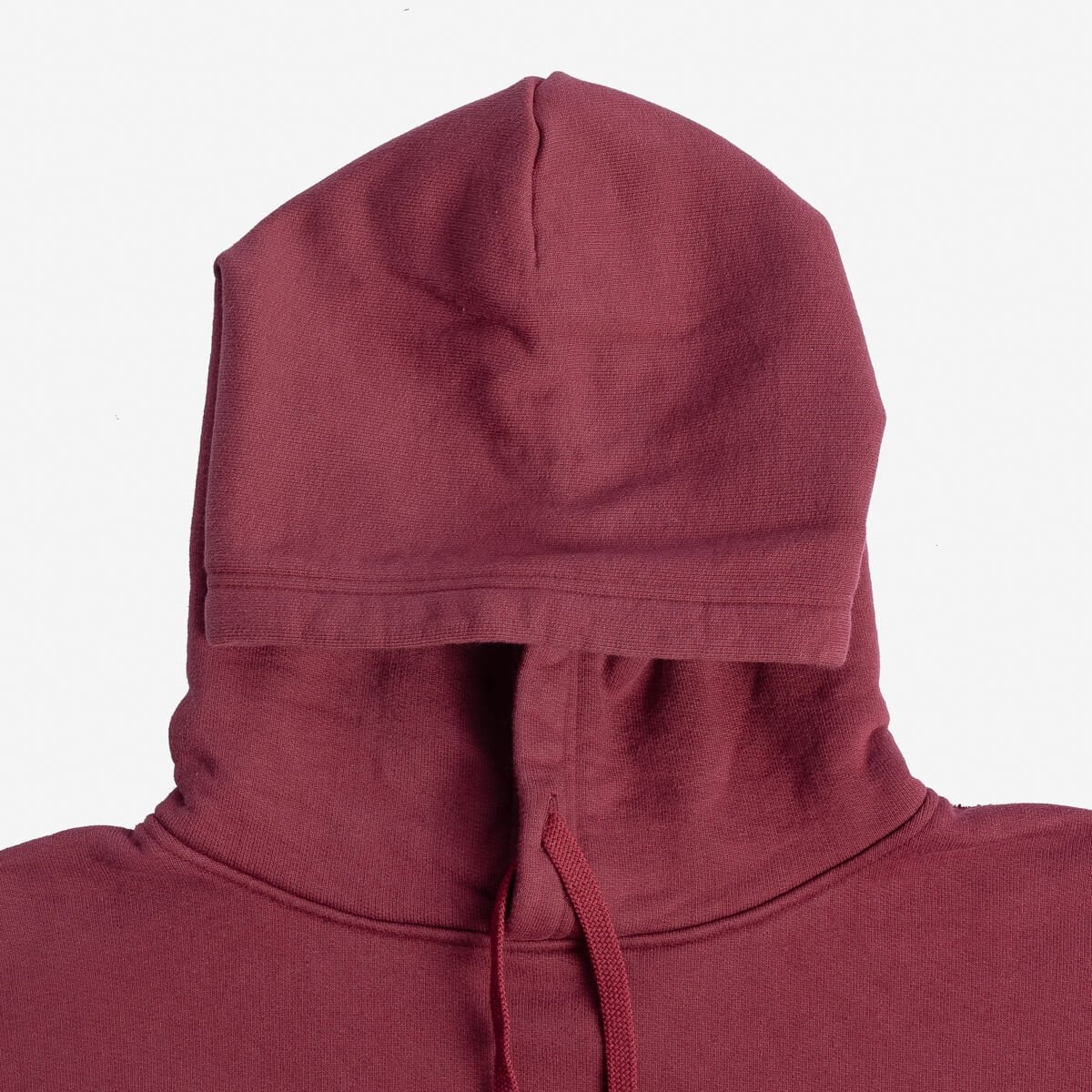 IHSW-59-BUR Printed 14oz Ultra Heavyweight Loopwheel Cotton Hoodie - Burgundy - 7
