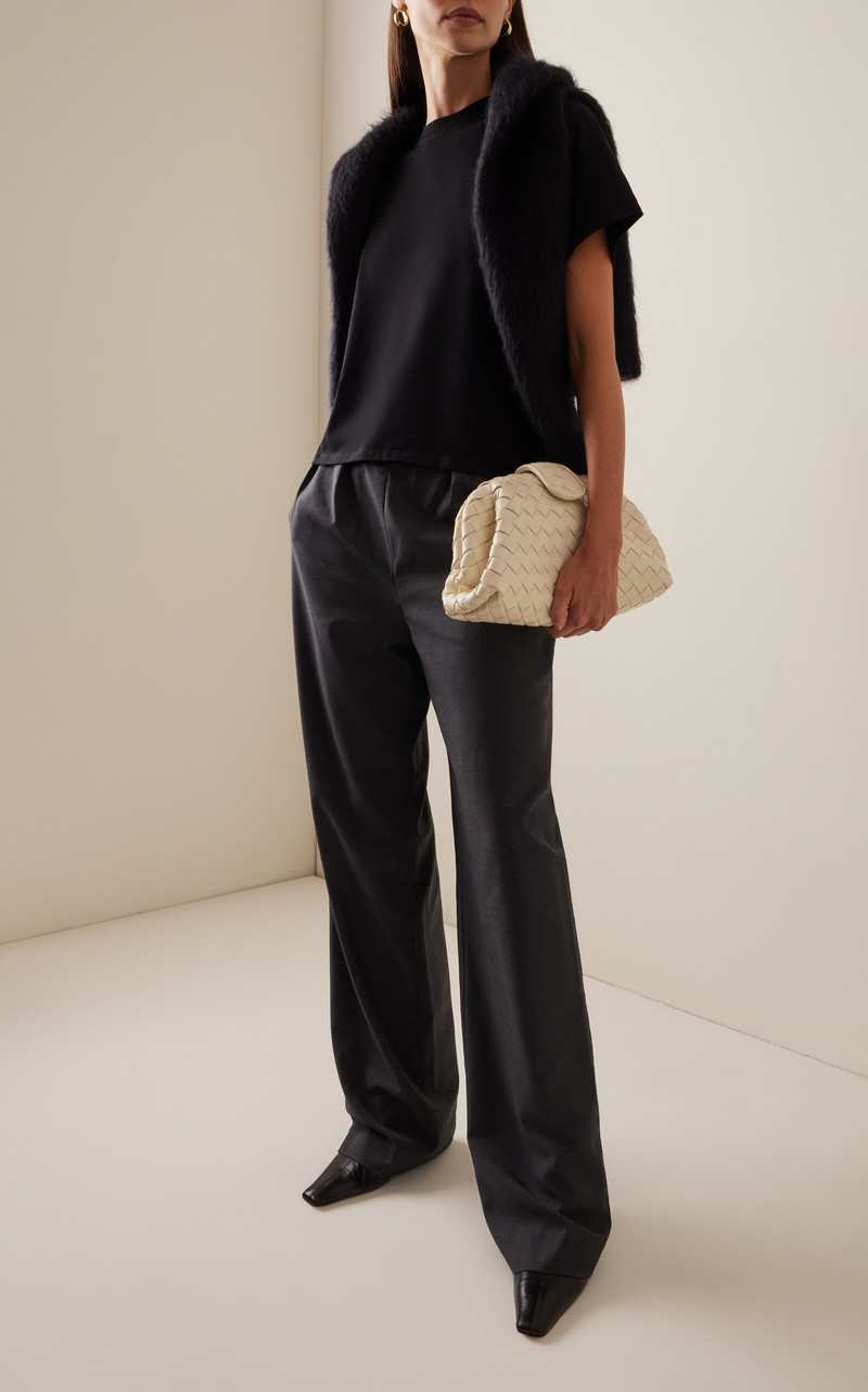 Loulou de Saison Cove Wide-Leg Pants black outlook