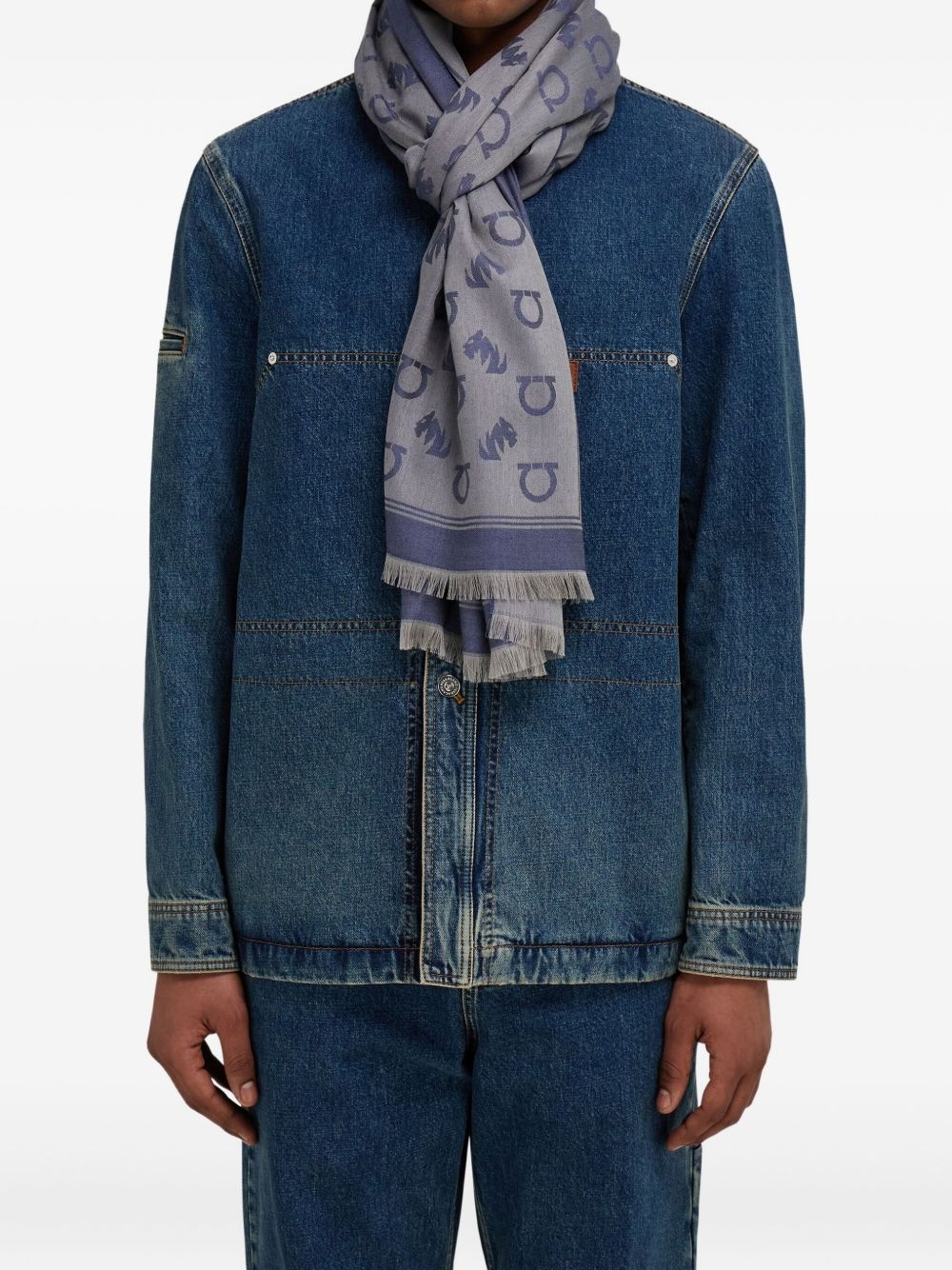 monogrammed scarf - 3