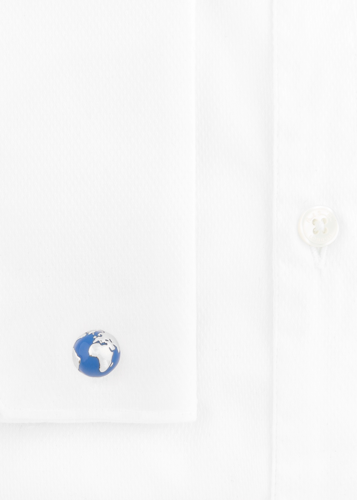 Navy and Silver Globe Cufflinks - 2