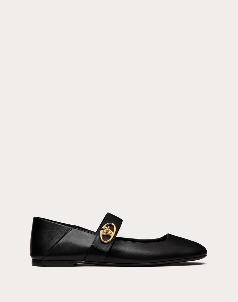 VLOGO LOCKER MARY-JANE BALLERINA IN CALFSKIN 1