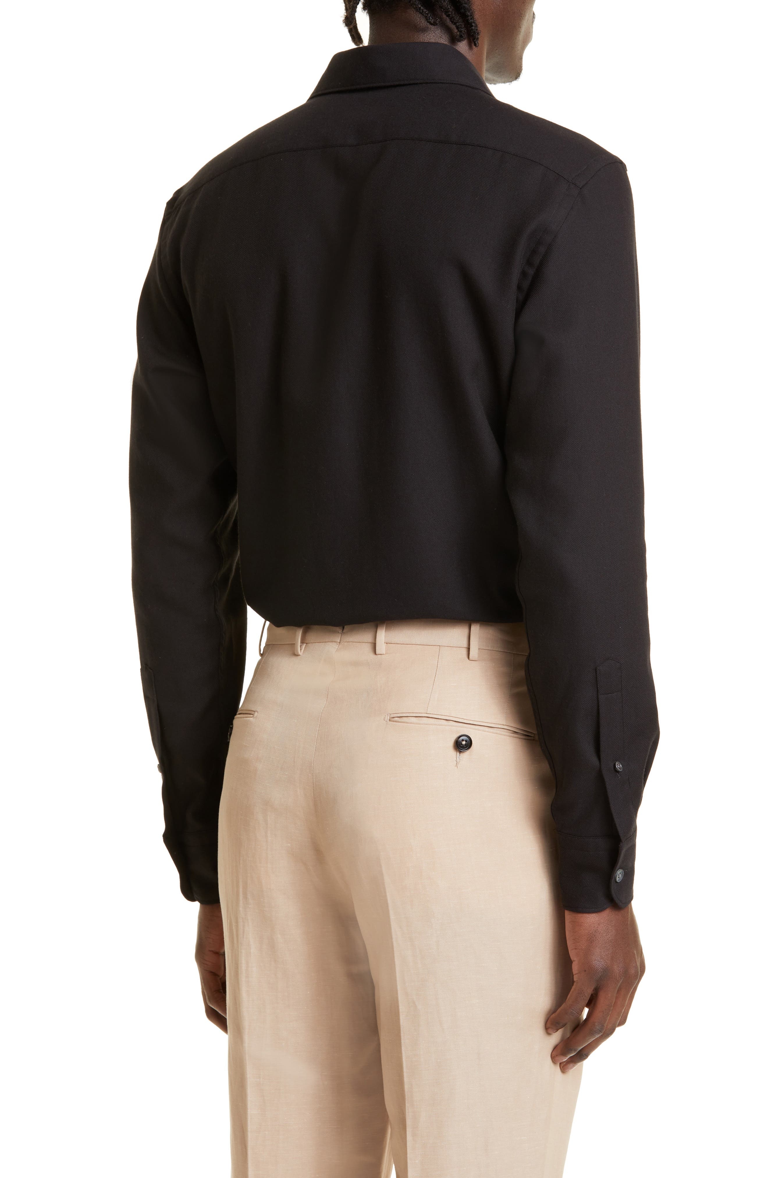 Cashco Cotton & Cashmere Button-Up Shirt - 2