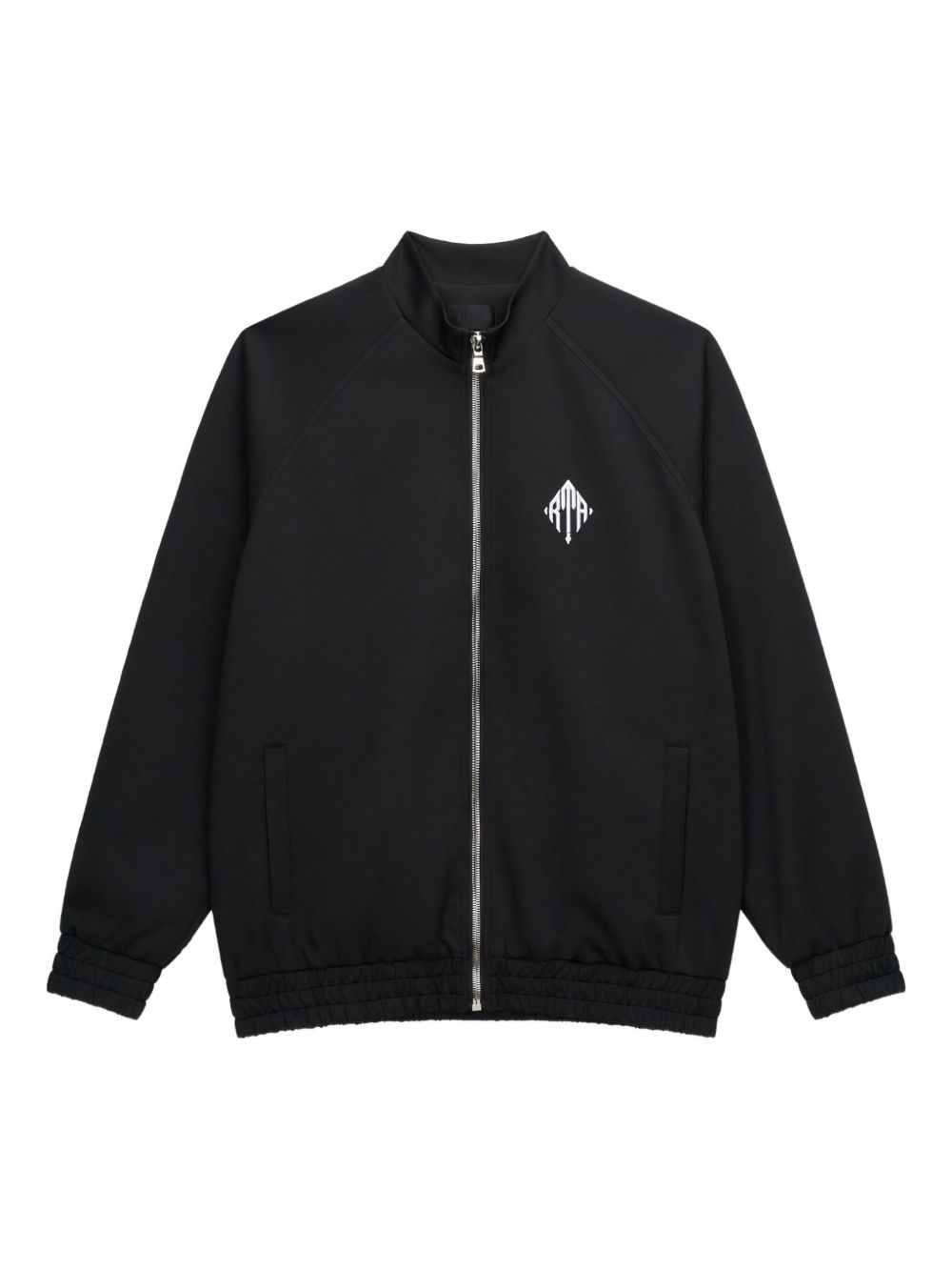embroidered-logo cardigan - 1