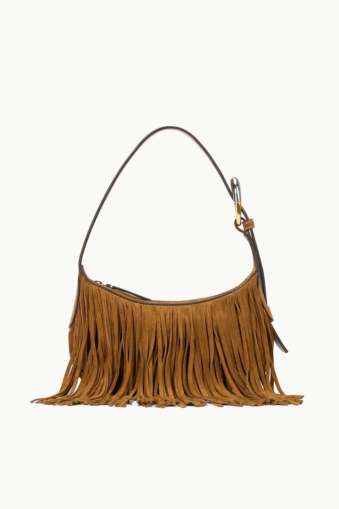 STAUD OWEN BAG TAN FRINGE - 8