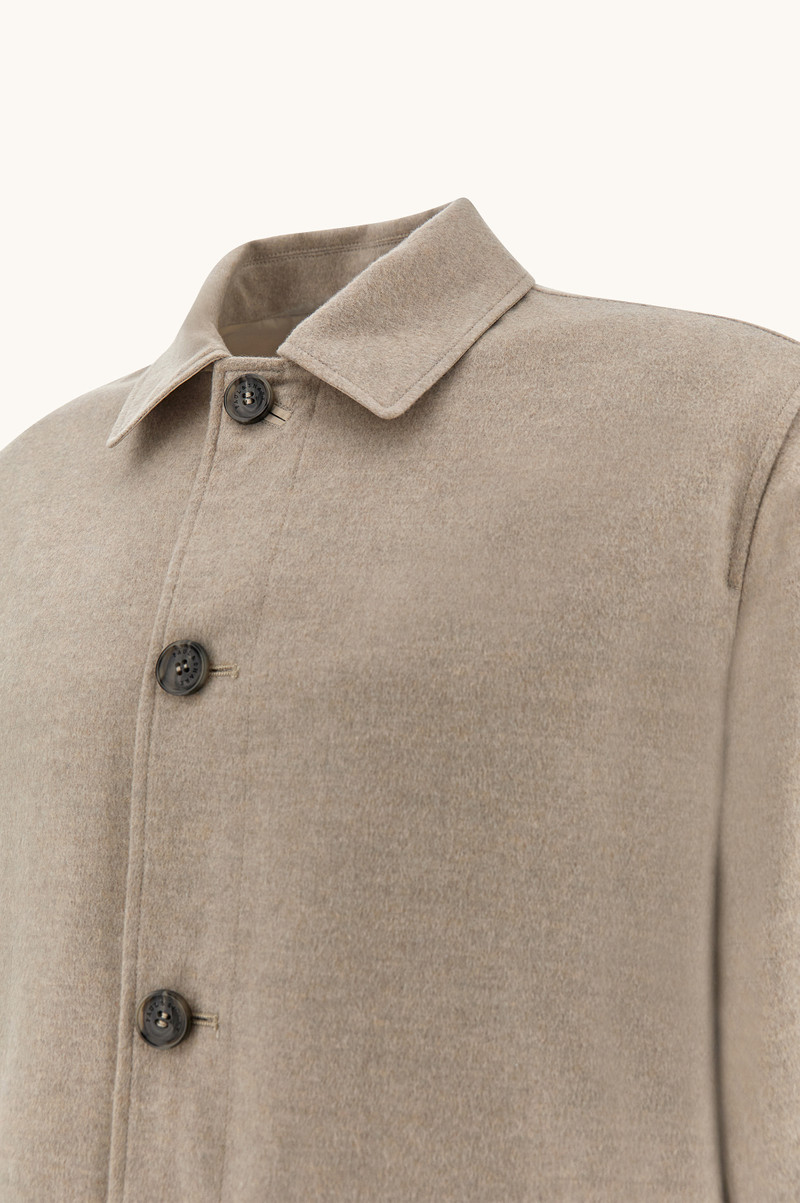 REVERSIBLE OVERSHIRT IN CASHMERE AND TECHNICAL FABRIC 7