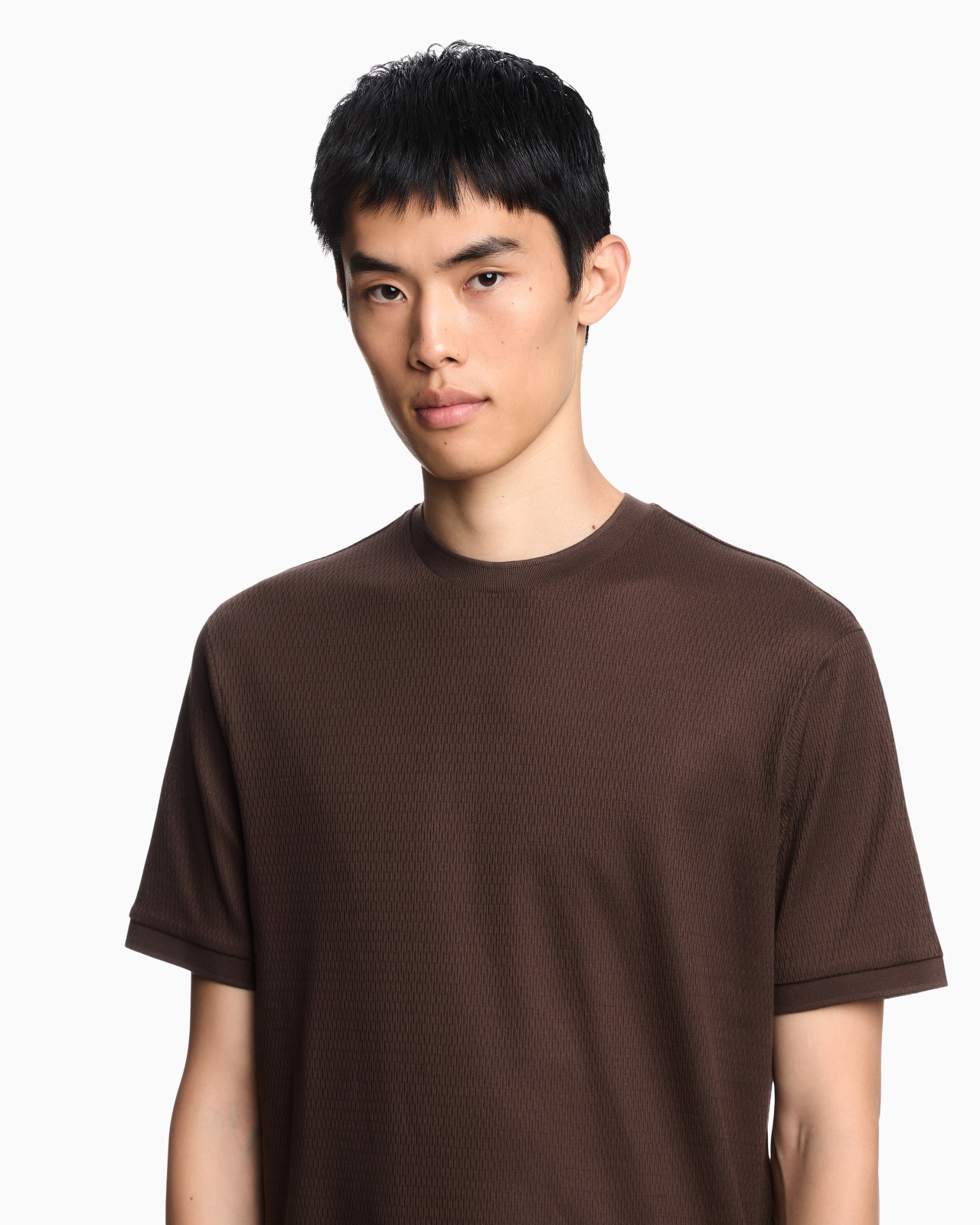 ASV JERSEY T-SHIRT WITH VERTICAL JACQUARD MOTIF - 5