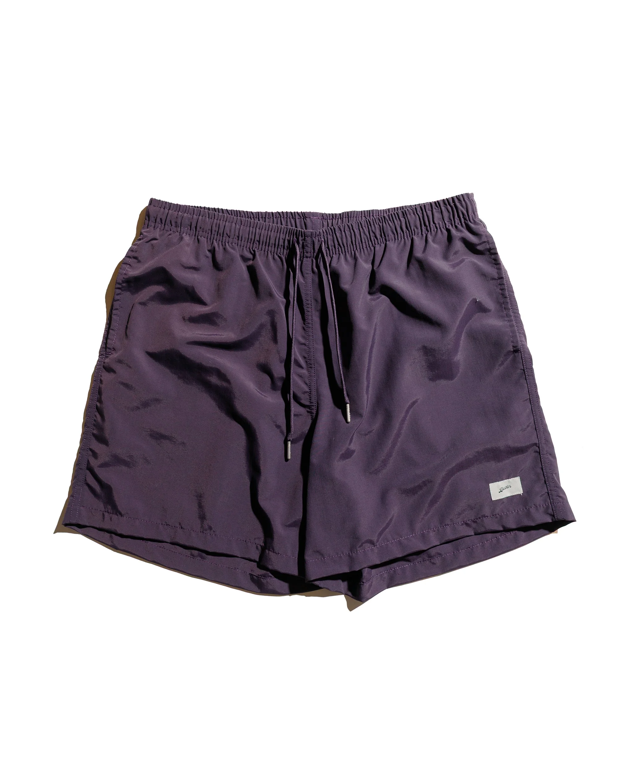 Solid Plum Swim Trunk - 1