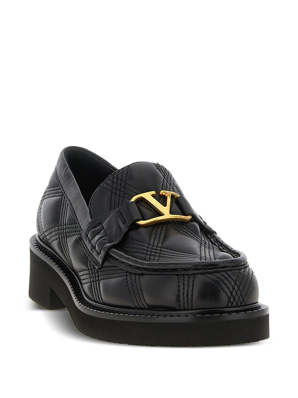 VLogo Signature quilted loafers - 2