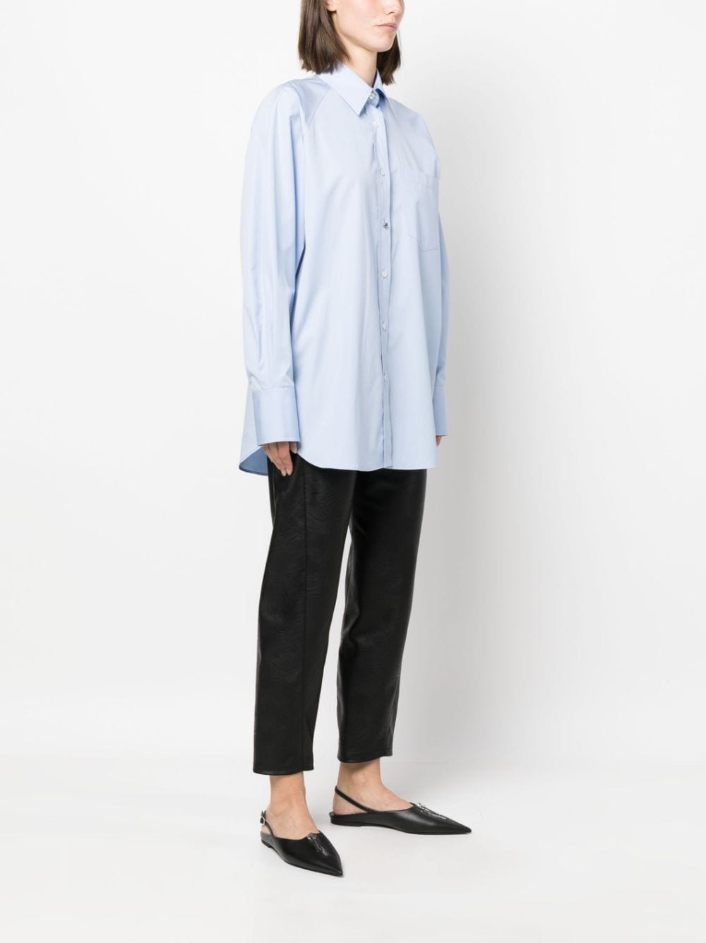 oversized long-sleeve cotton shirt - 3