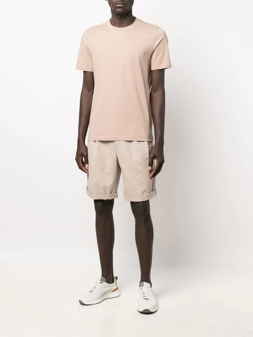 turn-up hem bermuda shorts - 2