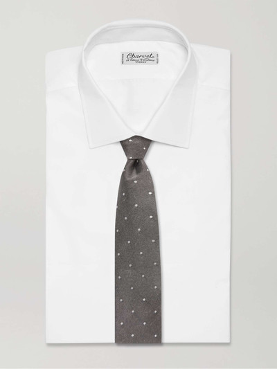 Paul Smith 8cm Polka-Dot Linen and Silk-Blend Tie outlook