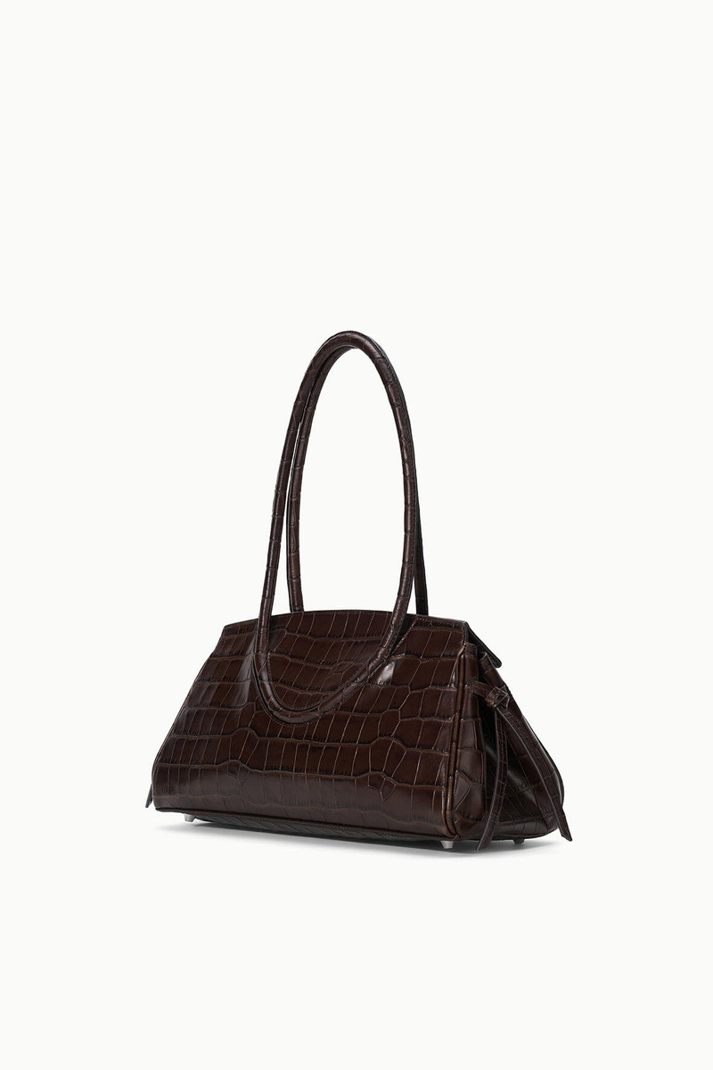 STAUD STAUD MAUDE SHOULDER BAG ESPRESSO CROCO outlook