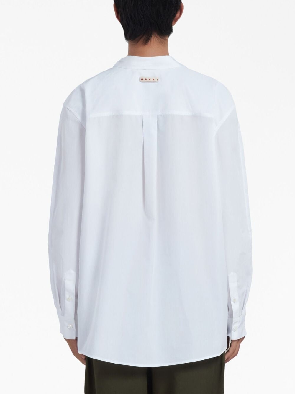 logo-patch cotton jumper - 3
