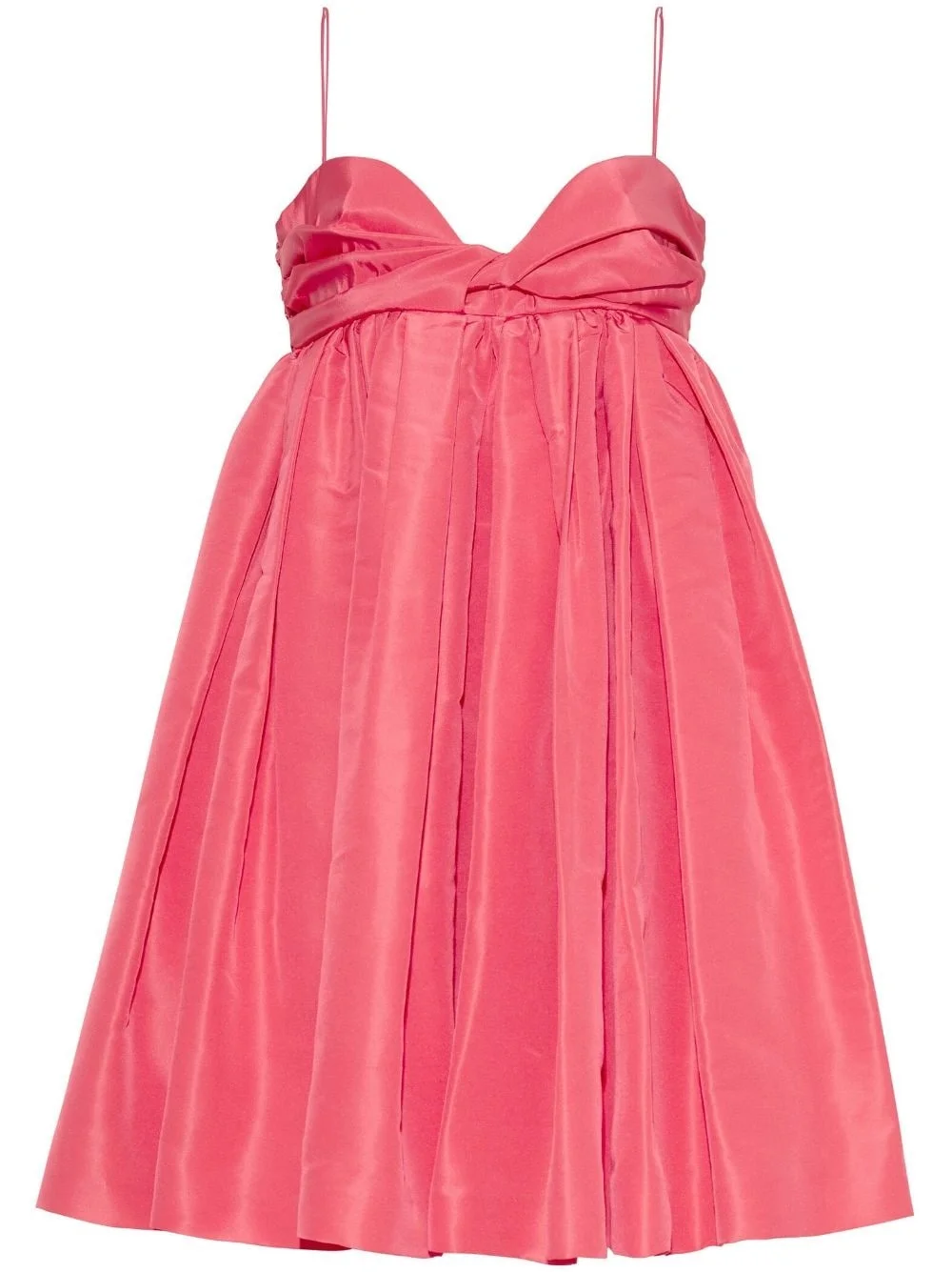 voluminous-skirt silk dress - 1