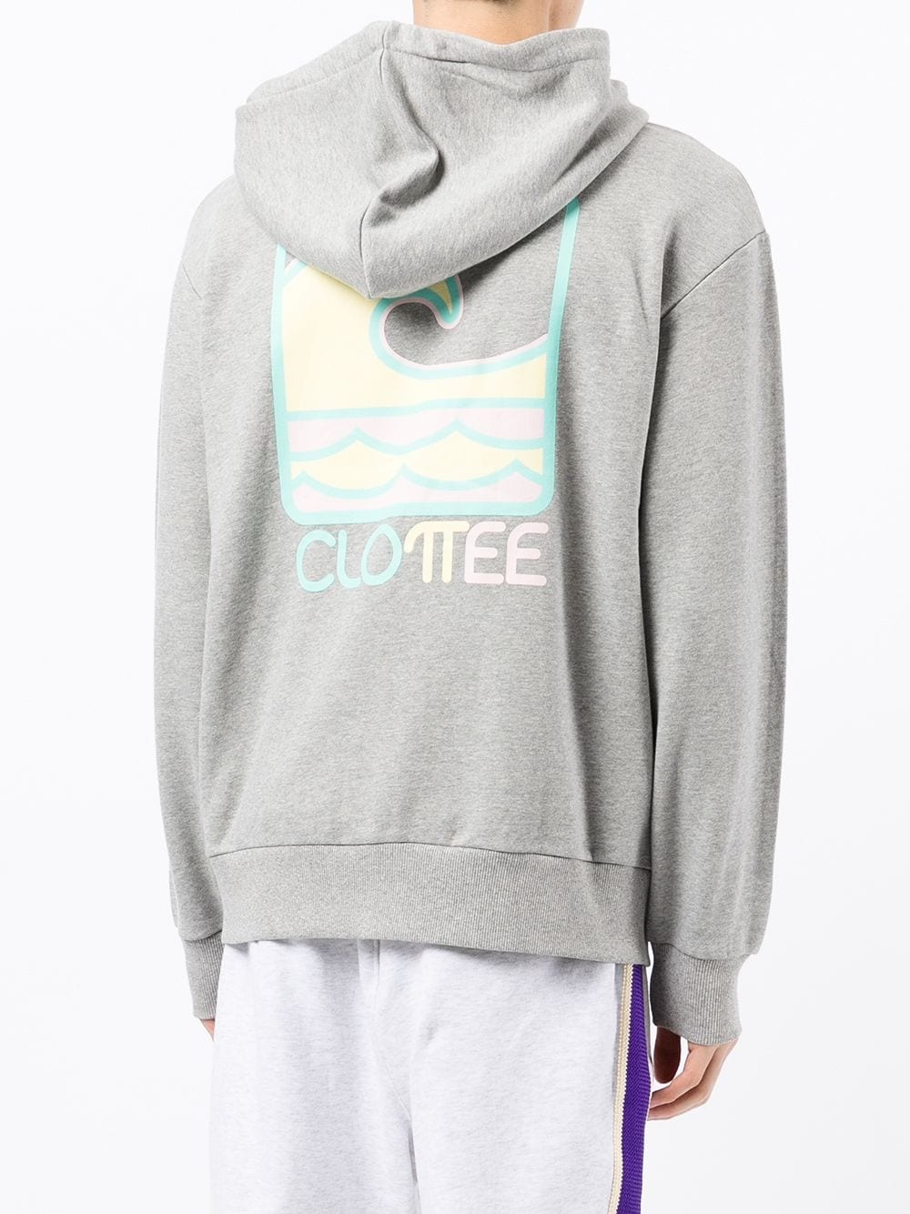 logo-print zipped hoodie - 4