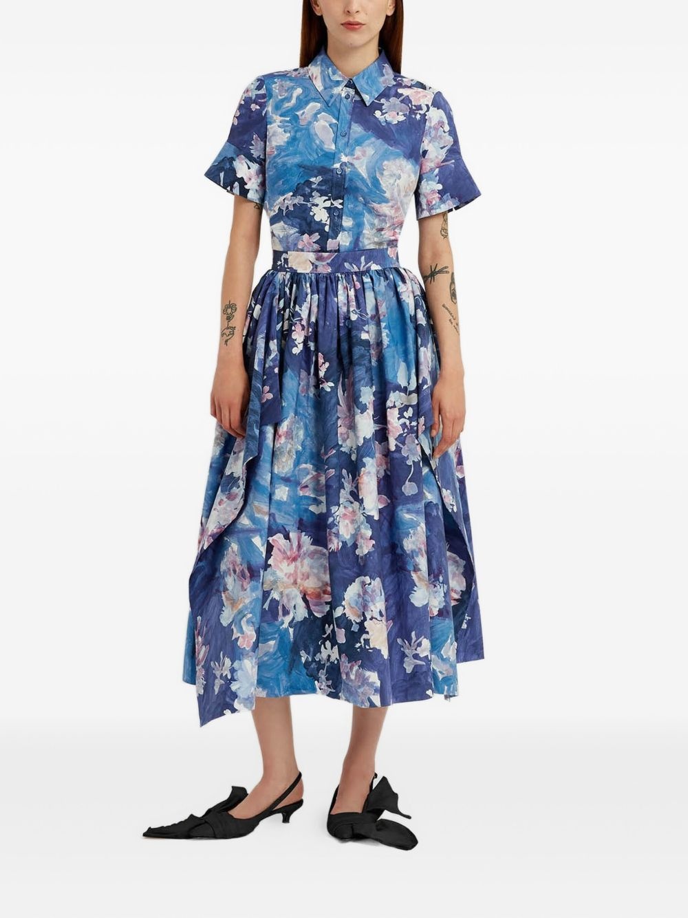 floral-print short-sleeve shirt - 2