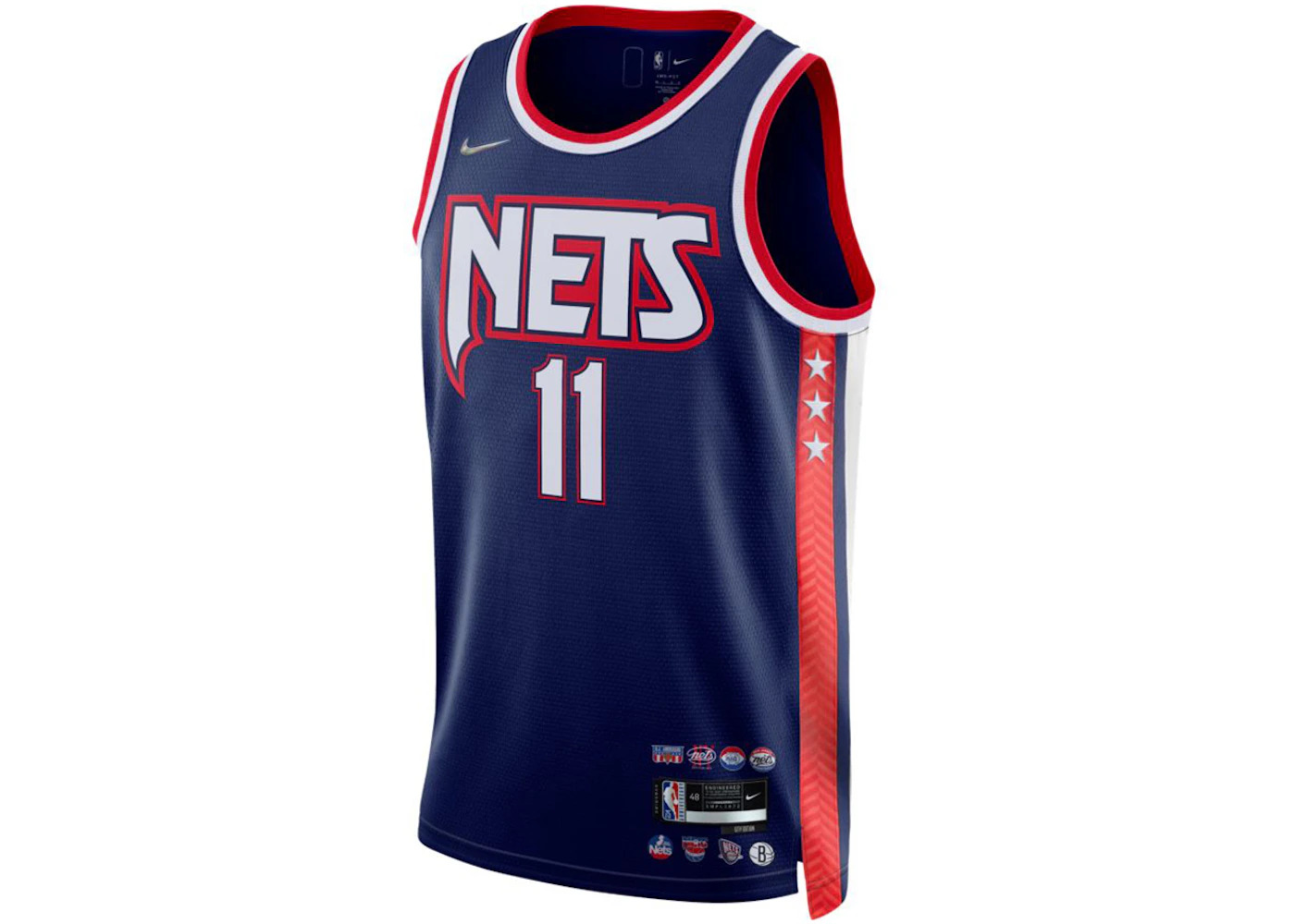 Nike NBA Brooklyn Nets Kyrie Irving City Edition 2021/22 Anniversary Dri-Fit Swingman Jersey Midnigh - 1