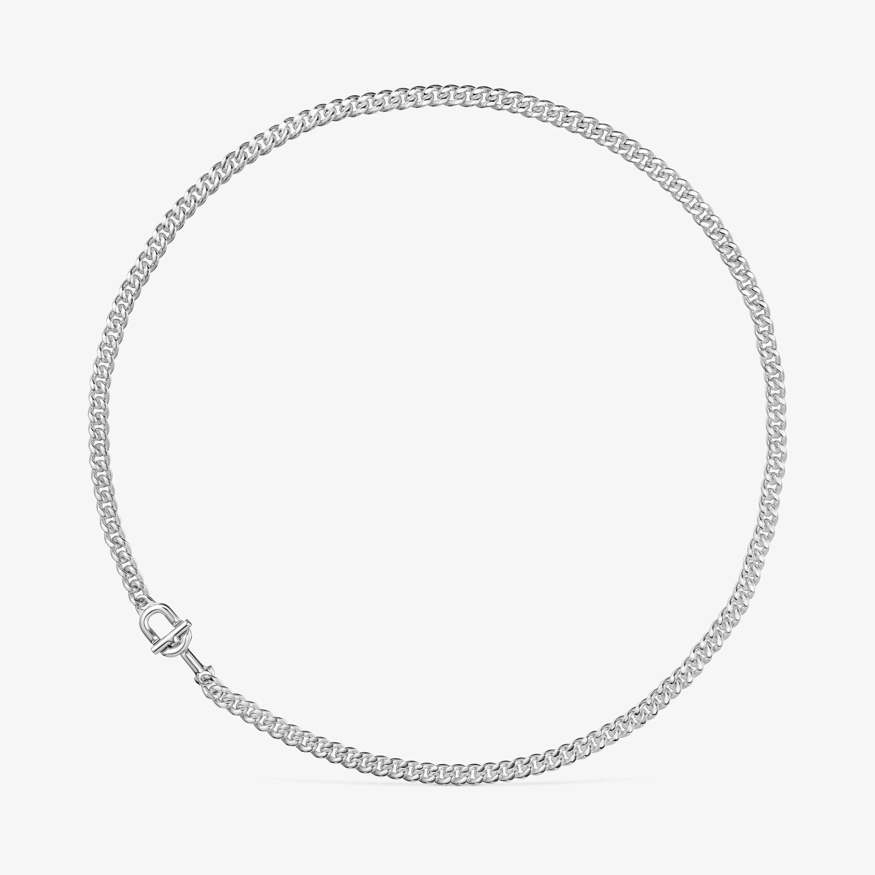 Large TOUS MANIFESTO curb chain Choker in silver - 1