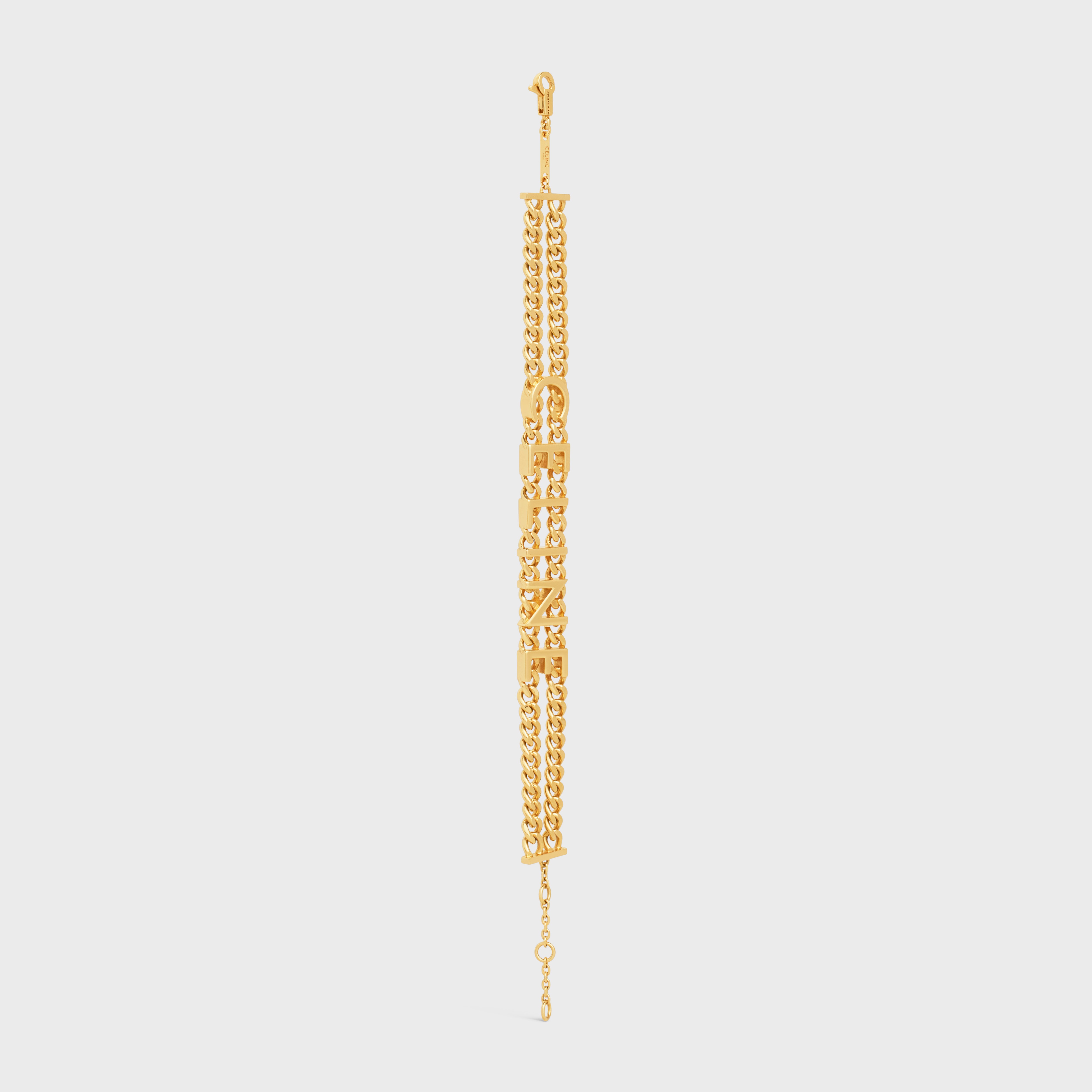 Celine Gourmette Bracelet in Brass with Gold Finish - 3