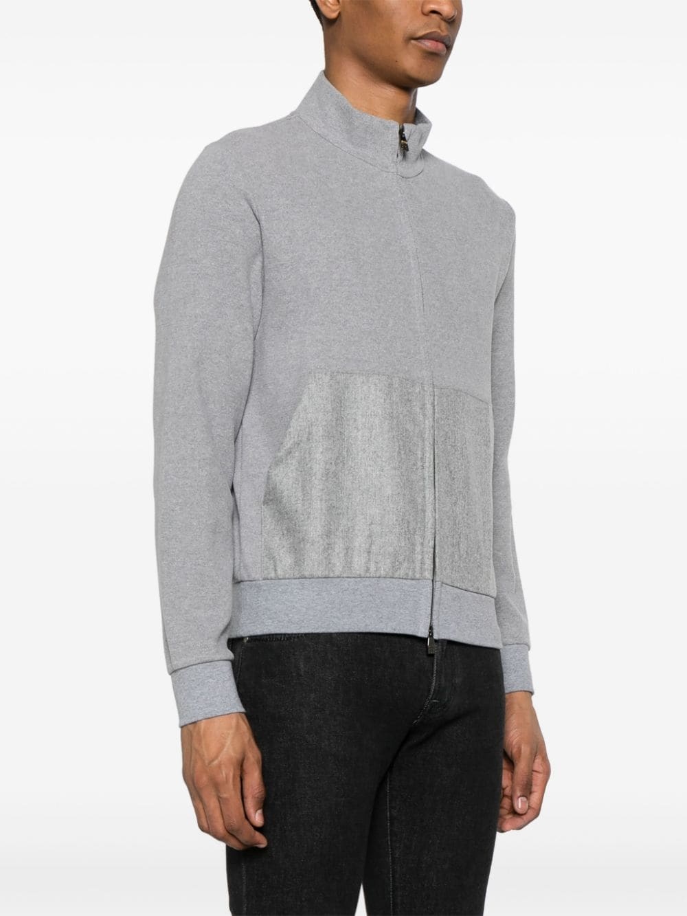 zip-up knitted cardigan - 3