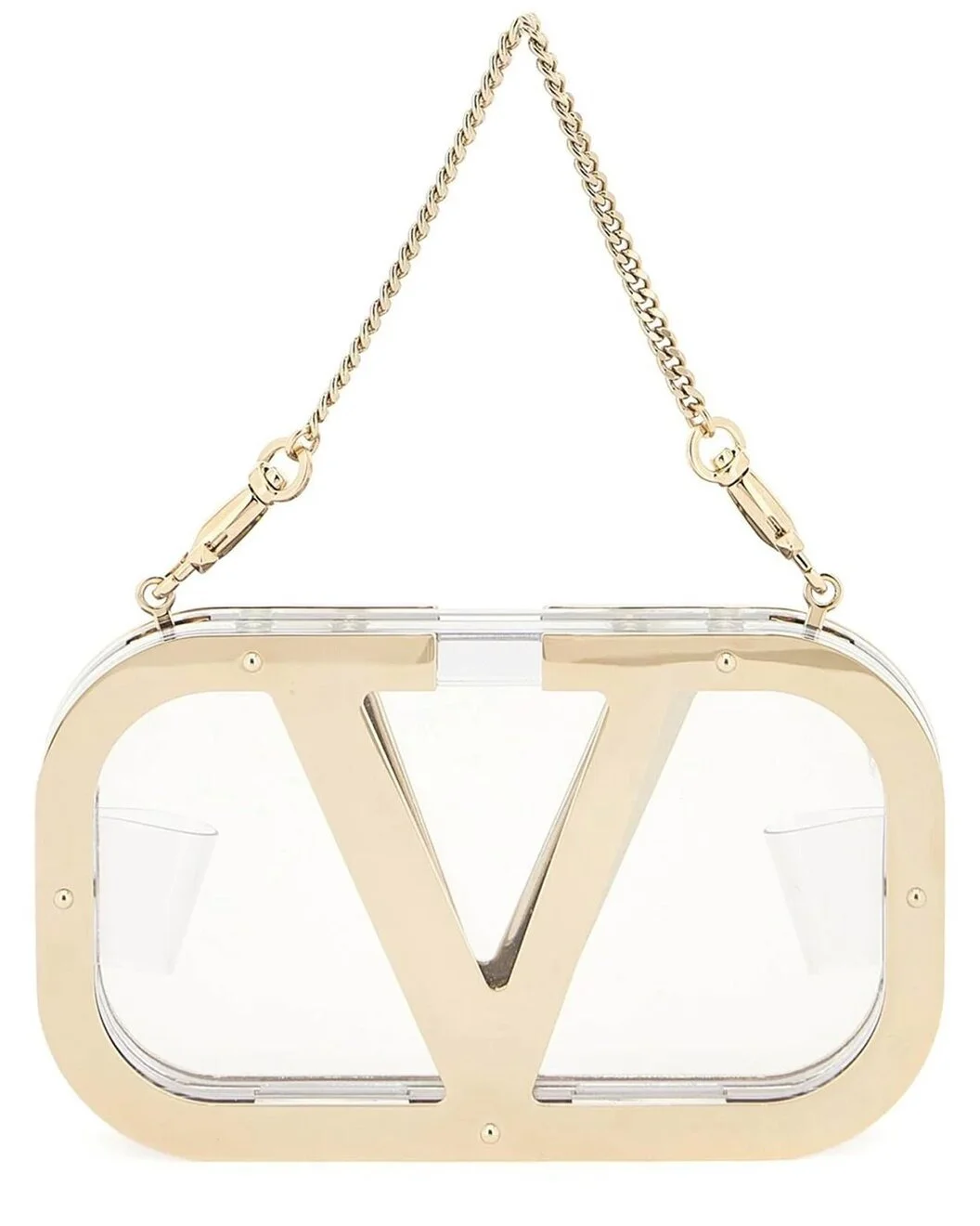 Valentino Logo-Plaque Clutch - 1