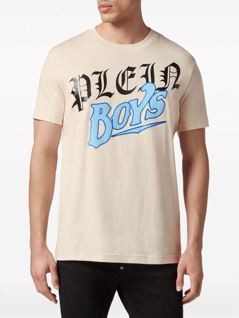 slogan-print cotton T-shirt 3