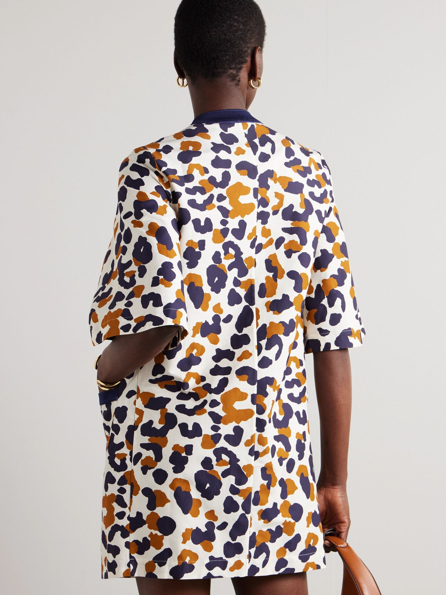 Coquillage Marée printed cotton and silk-blend twill coverup Multi - 3