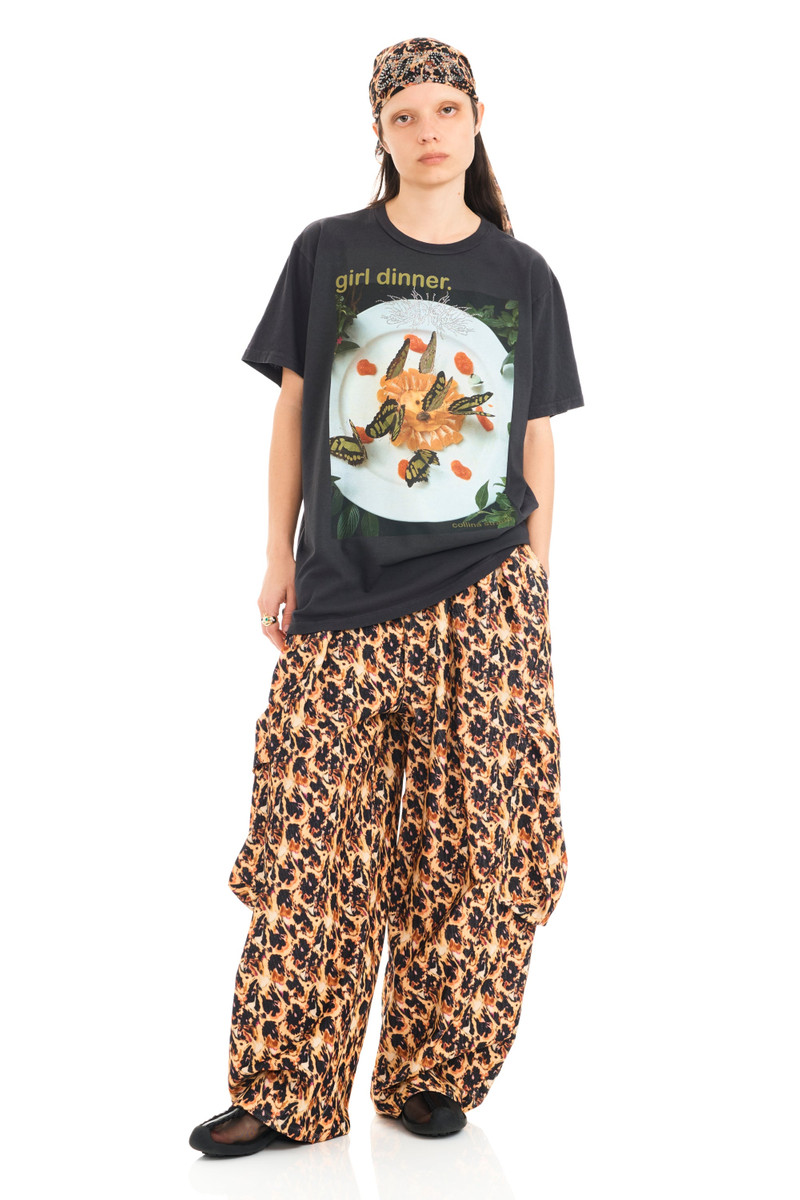 Collina Strada LEOPARD PEONY PLEATED CARGO PANT outlook