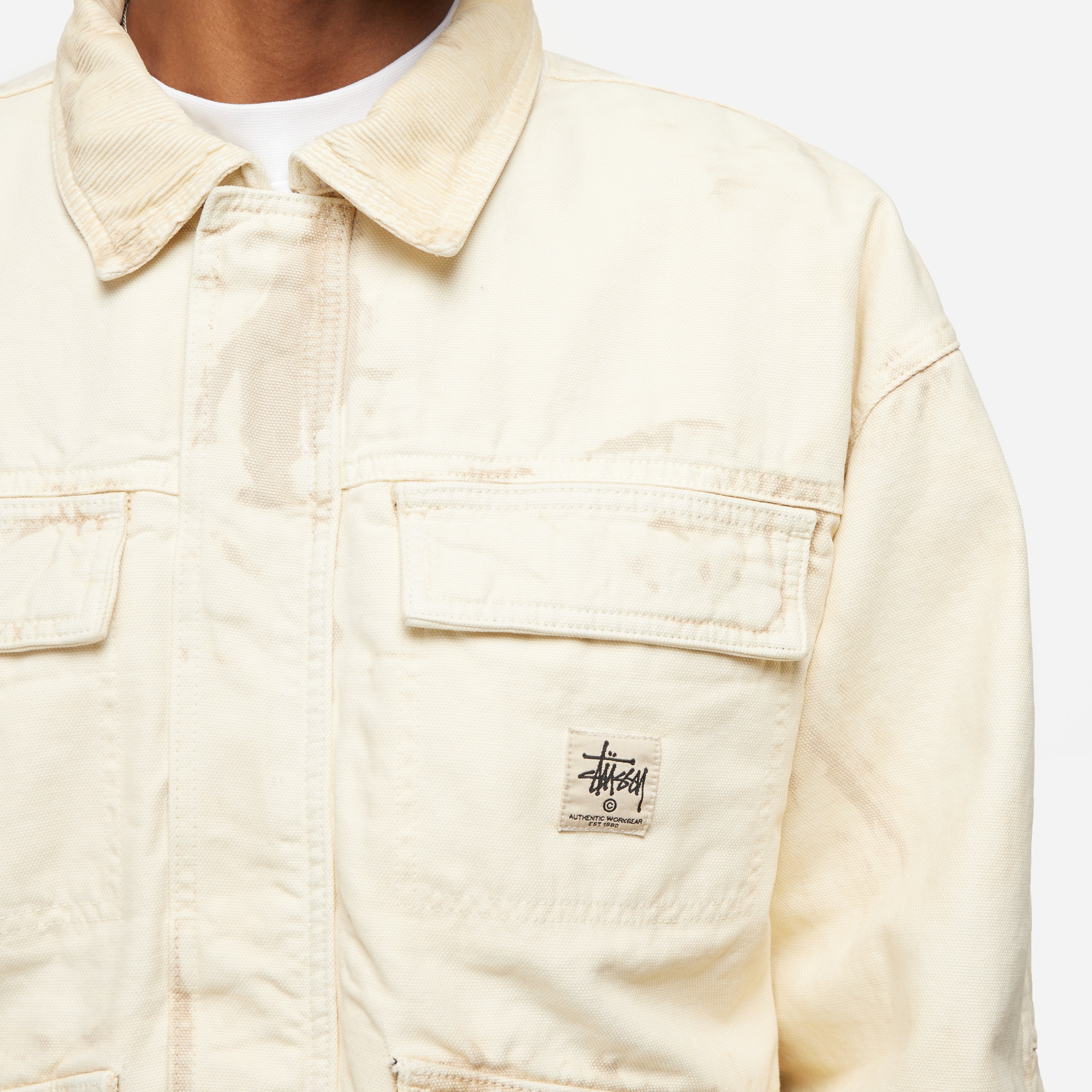 Stüssy Stussy Distressed Canvas Shop Jacket | thehipstore Stüssy Stussy Distressed Canvas Shop Jacket | thehipstore