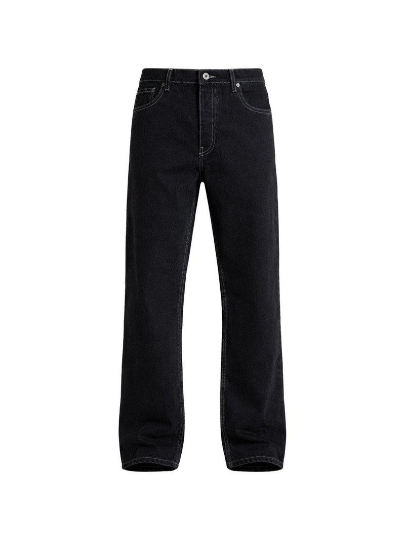 contrast-stitch jeans 1