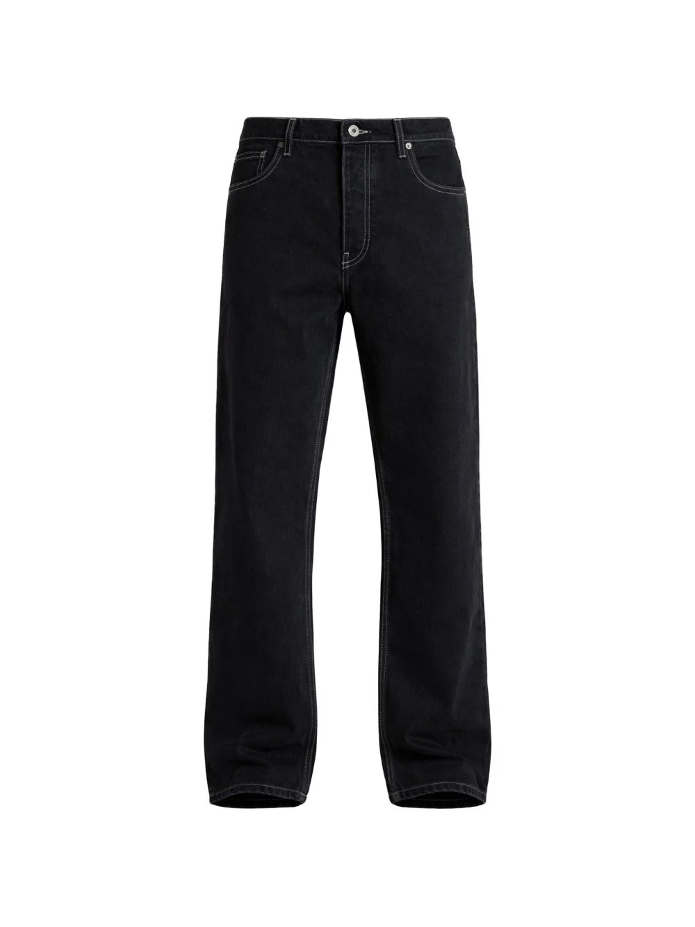 contrast-stitch jeans - 1